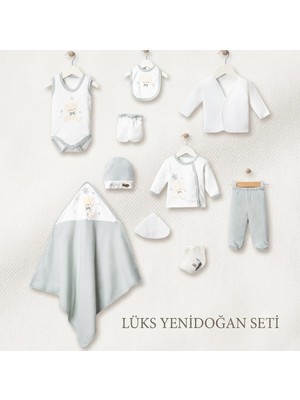 Baby Turp %100 Organik Pamuk Kız Bebek Hastane Çıkış Setti 10 Parça