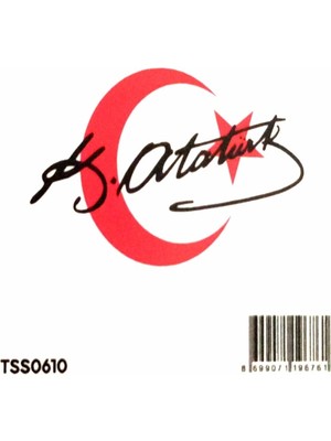 Ekstrafix The Sticker Story K.atatürk Imza TSS0610 Kişileştirme Stickerı - 2 Adet
