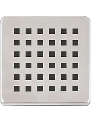 Die Grup Paslanmaz Çelik Banyo Süzgeci, 10X10 cm Dayanıklı Kapak