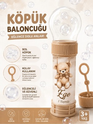 Bkmc Party Kişiye Özel Isim Baskılı Köpük Baloncuk Doğum Günü Hediyelik Köpük Oyuncağı Bubble Wedding Parti Hediyeliği