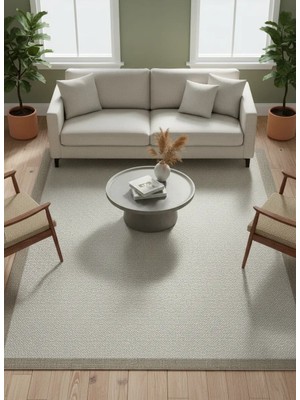Fenomen Carpet Lotus Koleksiyonu Bordürlü Temizlenebilir Sisal Halı