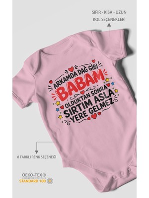 Morivo Kids Babaya Özel Kısa Kollu Bebek Body %100 Pamuk