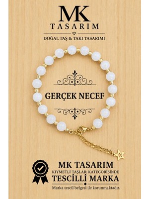 MK Tasarım Gerçek Necef Taşı Bileklik 11000.002