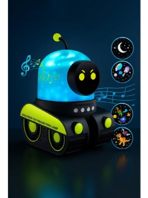 Aybartec Castu Lsn 12 - T Robot Gece Ambiyans Aydınlatma Projektörlü Bluetooth Özellikli