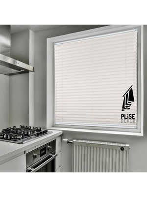 Plise Dekor Beyaz Plise Perde (Vidalı) (45G x 150Y Cm)