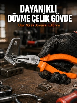 Enco Store Uzun Çene Tasarımlı Dövme Çelik Kargaburun Hassas Kavrama Performansı