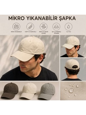 Suyutti Mikro Yıkanabilir ve Ayarlanabilir Şapka