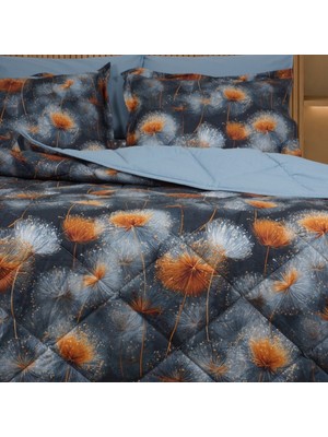 MİYU Amber Luxe | Çift Kişilik Karahindiba Desenli Premium 5d Uyku Seti | Çeyiz Seti | Lastikli Çarşaflı