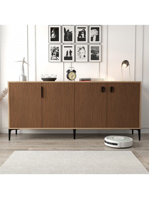 EVMO Home 4004 Neva Konsol 180  cm  Kaplan - Sepet Konsol - Tv Ünitesi - Yemek Odası