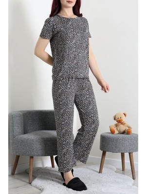 Modi Milan Alt Üst Aynı Pijama Takımı Leopar - 53890.1857.