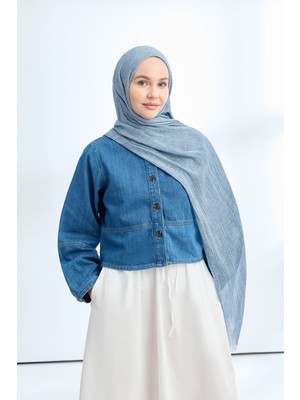 Armanda Organic Touch Viskoz Şal- 3601-520 Indigo