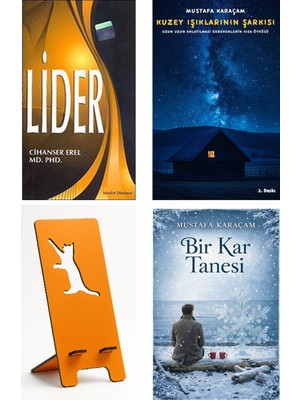 İdealist Düşünce Lider - Cihanser Erel + Kuzey Işıklarının Şarkısı + Telefon Tutucu + Bir Kar Tanesi