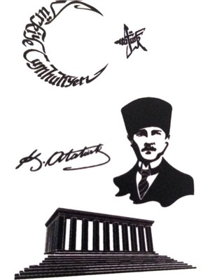 Ekstrafix Dekoratif Etiket Anıtkabir 80X120MM DL-023 - 4 Adet