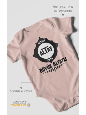 Morivo Kids Büyük Altaylı! Altayspor Kısa Kollu Bebek Body %100 Pamuk