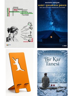 Karma Kitaplar Başarının Beş Ilkesi - Oğuzhan Doğani + Kuzey Işıklarının Şarkısı + Telefon Tutucu + Bir Kar Tanesi