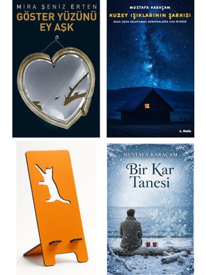 Butik Göster Yüzünü Ey Aşk - Mira Şeniz Erten + Kuzey Işıklarının Şarkısı + Telefon Tutucu + Bir Kar Tanesi