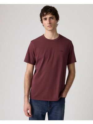Levi's Erkek Bisiklet Yaka Bordo T-Shirt 005GX-0025