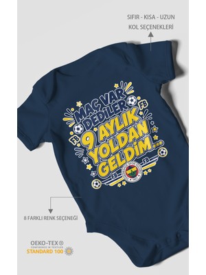 Morivo Kids Maç Var Dediler Yazılı Kısa Kollu Bebek Body %100 Pamuk