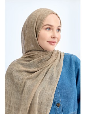 Armanda Organic Touch Viskoz Şal- 3601-131 Toprak