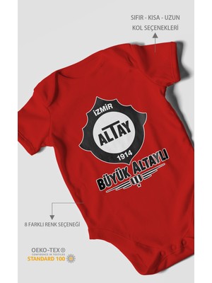 Morivo Kids Büyük Altaylı! Altayspor Kısa Kollu Bebek Body %100 Pamuk