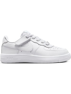 Nike Air Force 1 Easyon Af1 Ps Leather Unisex Sneaker White Unisex Lastik Bağcıklı Hakiki Deri Günlük Çocuk Spor Ayakkabı Beyaz