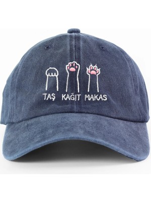 PataCute Kedi Temalı Taş Kağıt Makas Yıkamalı Şapka