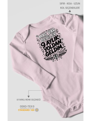 Morivo Kids Maç Var Dediler Yazılı Uzun Kollu Bebek Body %100 Pamuk