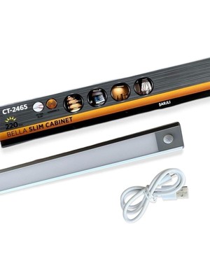 Cata 10 Watt Ledli Bella Cabinet USB Şarjlı Sensörlü Armatür CT-2464 Günışığı