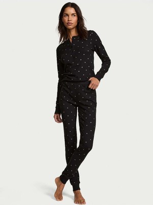 Victoria's Secret Henley Termal Uzun Pijama Takımı