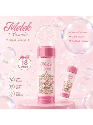 Bkmc Kişiye Özel Isim Baskılı Atlı Karınca Temalı Köpük Baloncuk Bubble Oyuncağı Çocuk Doğum Günü Parti Hediyeliği 18'li 36'lı 54'lü Set