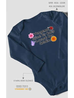 Morivo Kids Yengeme Güzel Bir Yazılı Uzun Kollu Bebek Body %100 Pamuk