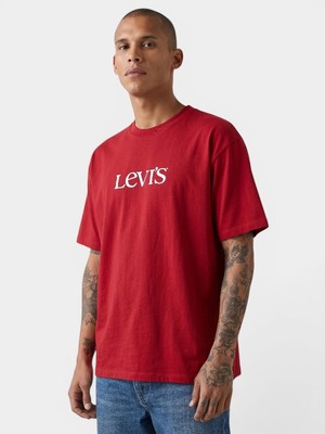 Levi's Vıntage Fıt Graphıc Erkek Bisiklet Yaka Kırmızı T-Shirt A9440-0027