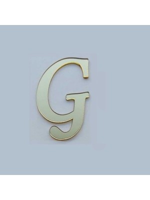 BenimMarifetlerim G Harfi Altın Aynalı Pleksi 4 cm