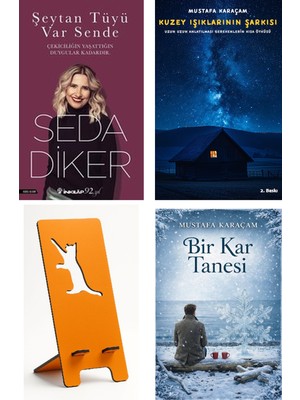 İnkılap Kitabevi Şeytan Tüyü Var Sende - Seda Diker + Kuzey Işıklarının Şarkısı + Telefon Tutucu + Bir Kar Tanesi