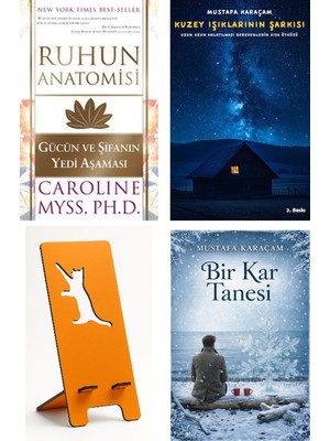Butik Ruhun Anatomisi - Caroline Myss + Kuzey Işıklarının Şarkısı + Telefon Tutucu + Bir Kar Tanesi