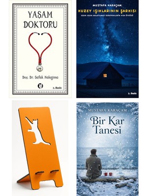 Aylak Kitap Yaşam Doktoru - Şafak Nakajima + Kuzey Işıklarının Şarkısı + Telefon Tutucu + Bir Kar Tanesi