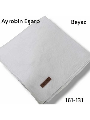 Soft İpek Soft Ipek Ayrobin Pamuk Eşarp (Beyaz) 161-131