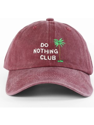 PataCute Do Nothing Club Yıkamalı Şapka