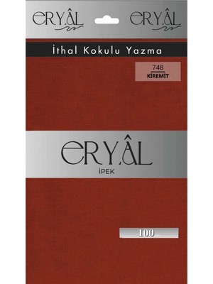 Eryal İpek Yazma Eryal Ipek Düz Renk Poşetli Oyalık Yazma 748 Kiremit