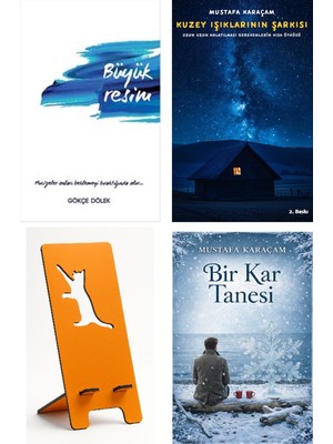 Butik Büyük Resim - Gökçe Dölek + Kuzey Işıklarının Şarkısı + Telefon Tutucu + Bir Kar Tanesi