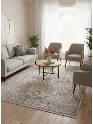 Fenomen Carpet Otantik Koleksiyonu Yumuşak Dokulu Eskitme Vintage Halı