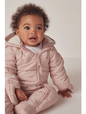 The White Company Kapitone Kapüşonlu Bebek Kozmonotu