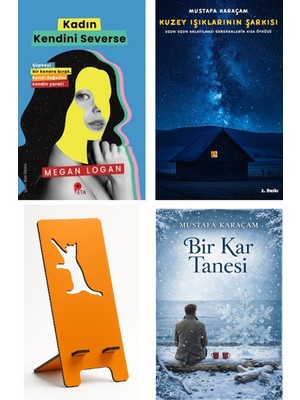 Peta Kadın Kendini Severse - Megan Logan + Kuzey Işıklarının Şarkısı + Telefon Tutucu + Bir Kar Tanesi