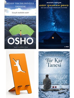 Butik Kendi Tercihlerinizle Yaşamak - Osho + Kuzey Işıklarının Şarkısı + Telefon Tutucu + Bir Kar Tanesi