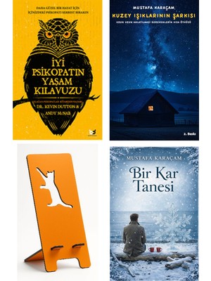 Beyaz Baykuş Yayınları Iyi Psikopatın Yaşam Kılavuzu - Andy Mcnab + Kuzey Işıklarının Şarkısı + Telefon Tutucu + Bir Kar Tanesi