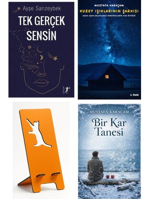 Artemis Yayınları Tek Gerçek Sensin - Ayşe Sarızeybek + Kuzey Işıklarının Şarkısı + Telefon Tutucu + Bir Kar Tanesi