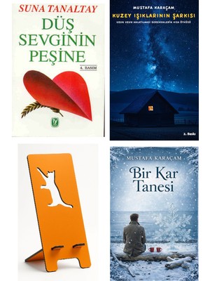 Tekin Yayınevi Düş Sevginin Peşine - Suna Tanaltay + Kuzey Işıklarının Şarkısı + Telefon Tutucu + Bir Kar Tanesi