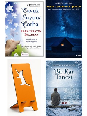 Koridor Yayıncılık Tavuk Suyuna Çorba - Fark Yaratan Insanlar - Jack Canfield + Kuzey Işıklarının Şarkısı + Telefon Tutucu + Bir Kar Tanesi