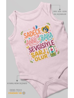 Morivo Kids Anneye ve Babaya Özel Sıfır Kollu Bebek Zıbını %100 Pamuk