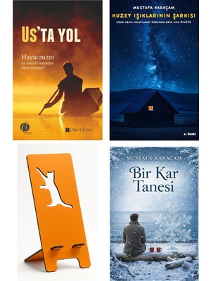 Herdem Kitap Us'ta Yol - Umut Kısa + Kuzey Işıklarının Şarkısı + Telefon Tutucu + Bir Kar Tanesi